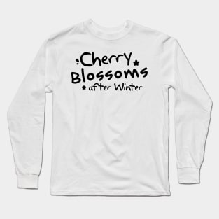 cherry blossom after winter Long Sleeve T-Shirt